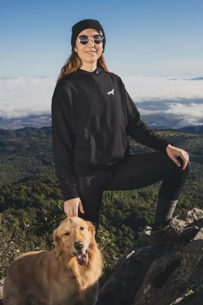 Golden Retriever Gifts Embroidered Hoodie Top From The House Of Dog.