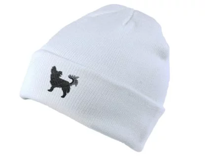Chihuahua Owner Gifts, Unisex Beanie Ski Hat With Embroidered Design From The House Of Dog.