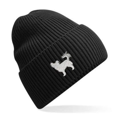Chihuahua Owner Gift Clothing Gifts.  Recycled Oversized Cuffed Beanie Ski Hat From The House Of Dog. - Image 7