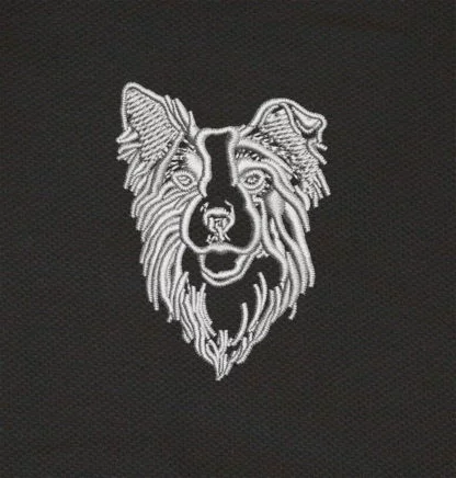 Border Collie Sheepdog Clothing Gift Embroidered Polo Shirt, From The House Of Dog. - Image 2