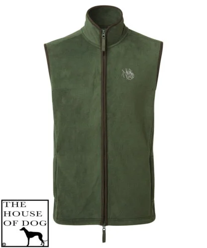 Schnauzer Clothing Gifts Embroidered Men's Fit Fleece Gilet. - Image 4