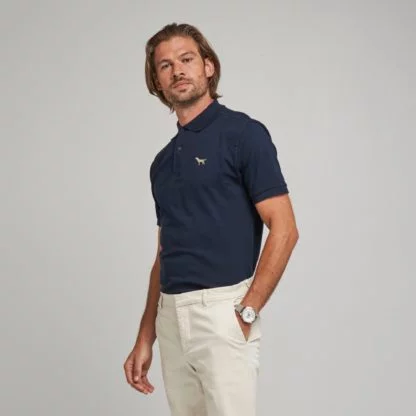 Golden Yellow Labrador Owner Clothing Gift Embroidered Polo Shirt, From The House Of Dog.