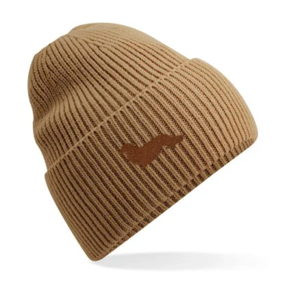 Long Haired Dachshund Daxie Owner Clothing Gifts. Oversized Cuffed Beanie Ski Hat From The House Of Dog. - Image 5
