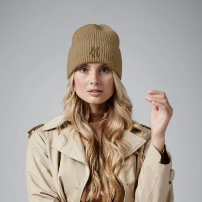 German Shepherd Alsatian Owner Clothing Gifts. Oversized Cuffed Beanie Ski Hat From The House Of Dog. - Image 2