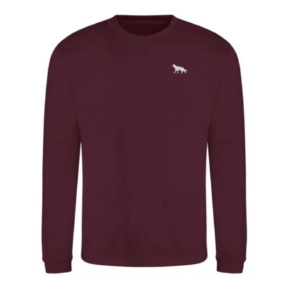 German Shepherd Dog Owner Clothing Gifts Embroidered Silhouette Sweatshirt From The House Of Dog. - Image 2