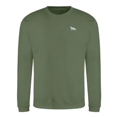 German Shepherd Dog Owner Clothing Gifts Embroidered Silhouette Sweatshirt From The House Of Dog. - Image 3