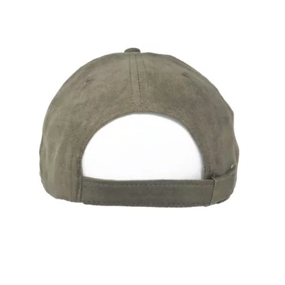 Pug Gifts, Faux Suede Leather Baseball Cap. Brown - Image 3