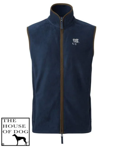 Jack Russell Terrier Owner Clothing Gifts Embroidered Men's Fit Fleece Gilet. - Image 3
