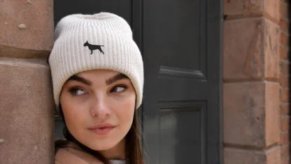Bull Terrier Owner Clothing Gifts. Oversized Cuffed Beanie Ski Hat From The House Of Dog. - Image 10