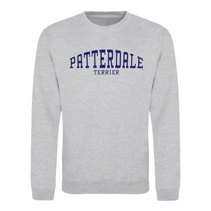 Patterdale Terrier Owner Gifts Printed Heather Grey Hoodie Gift Sweatshirt T-shirt From The House Of Dog. - Image 6