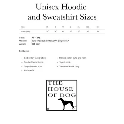 Jack Russell Terrier Owner Gifts Printed Heather Grey Hoodie Gift Sweatshirt T-shirt From The House Of Dog. - Image 7