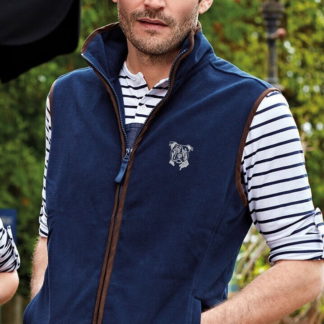 Staffy Staffordshire Bull Terrier Clothing Gifts Embroidered Men's Fit Fleece Gilet.