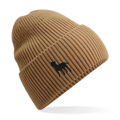 Jack Russell Terrier Owner Gift Clothing Gifts.  Recycled Oversized Cuffed Beanie Ski Hat From The House Of Dog. - Image 3