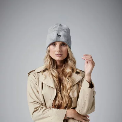 Jack Russell Terrier Owner Gift Clothing Gifts.  Recycled Oversized Cuffed Beanie Ski Hat From The House Of Dog. - Image 7