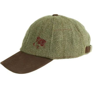 Jack Russell Terrier Clothing Owner Gifts. Embroidered Tweed Baseball Cap with Leather Peak from The House Of Dog.