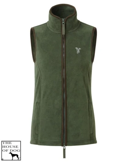 Whippet Italian Greyhound Clothing Gift Embroidered Women's Fit Fleece Gilet.