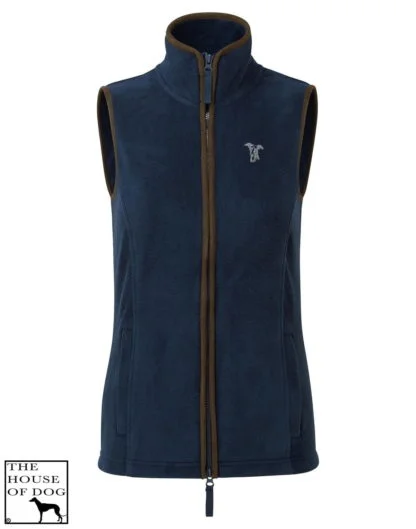Whippet Italian Greyhound Clothing Gift Embroidered Women's Fit Fleece Gilet. - Image 2