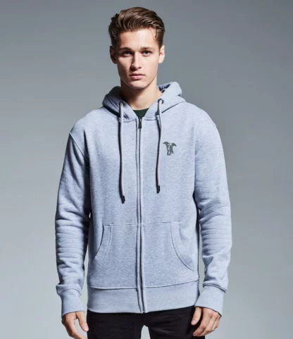 Whippet Italian Greyhound Podenco Hoody Clothing Gifts Embroidered Unisex Organic Full Zip Hoodie. - Image 2