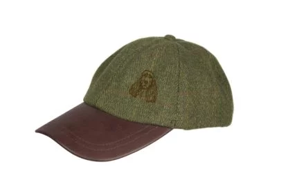 Cocker Spaniel Owner Clothing Gifts. Embroidered Tweed Baseball Cap with Leather Peak from The House Of Dog.