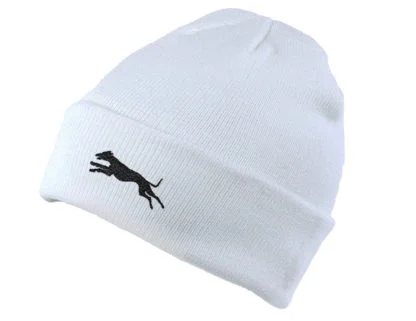 Whippet Owner Gifts, Unisex Beanie Ski Hat With Embroidered Design From The House Of Dog. - Image 4
