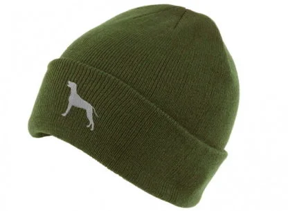 Weimaraner Owner Gifts, Unisex Beanie Ski Hat With Embroidered Design From The House Of Dog. - Image 6