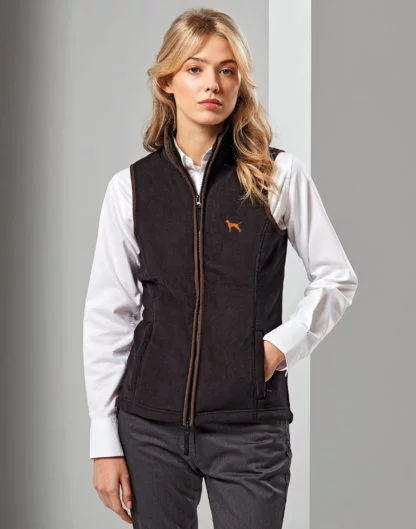 Vizsla owner clothing gifts embroidered fit fleece gilet from the house of dog. - Image 7