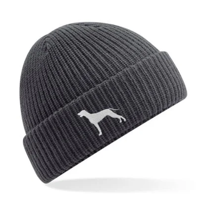 Weimaraner Owner Clothing Gifts. Water Repellent Thermal Beanie Ski Hat From The House Of Dog. - Image 4