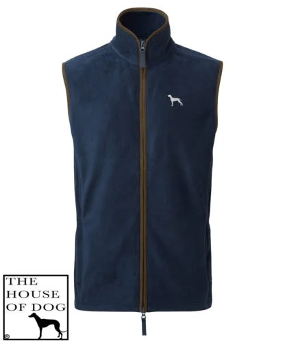 Weimaraner Owner Clothing Gifts Embroidered Fleece Gilet From The House Of Dog. - Image 2