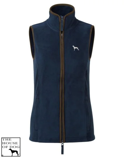 Weimaraner Owner Clothing Gifts Embroidered Fleece Gilet From The House Of Dog. - Image 4