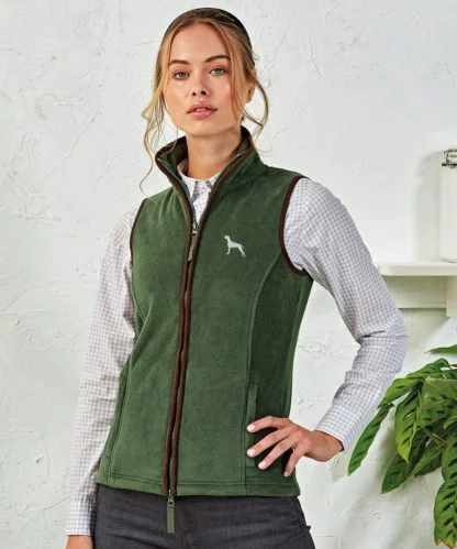 Weimaraner Owner Clothing Gifts Embroidered Fleece Gilet From The House Of Dog. - Image 7