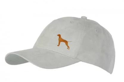 Vizsla Gifts, Faux Suede Embroidered Baseball Cap. - Image 3