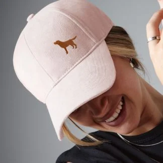 Fox Red Labrador Gift Owner Gifts, Faux Suede Embroidered Baseball Cap.