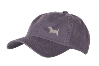 Basset Hound Owner Clothing Gifts. 100% Washed Chino Cotton Embroidered 6 Panel Unstructured Baseball Cap Hat From The House Of Dog. - Image 4