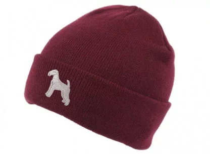 Airedale Terrier Gifts, Beanie Ski Hat With Embroidered Design From The House Of Dog. - Image 5