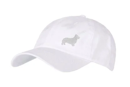 Welsh Corgi Owner Clothing Gifts. 100% Washed Chino Cotton Embroidered 6 Panel Unstructured Baseball Cap - Image 7