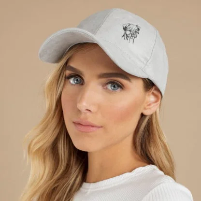 Border Terrier Owner Clothing Gifts, Faux Suede Leather Baseball Cap Hat From The House Of Dog. - Image 5