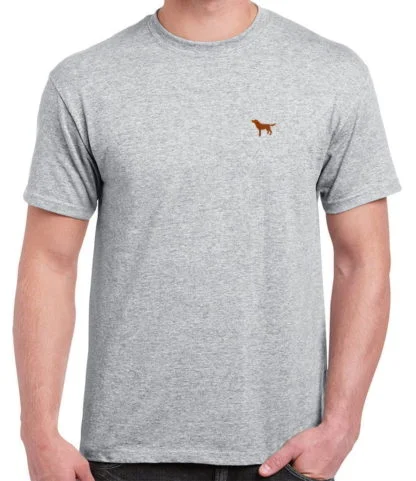 Fox Red Labrador Retriever Owner Clothing Gift Embroidered Heavyweight Organic Cotton T-shirt From The House Of Dog. - Image 8