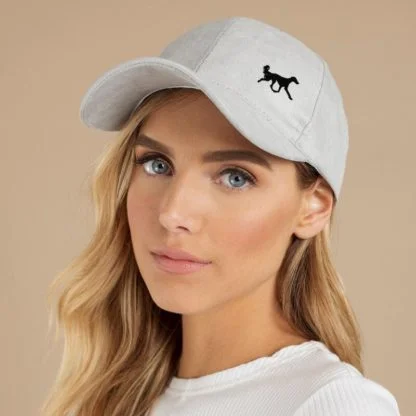 Saluki Owner Clothing Gifts, Faux Suede Leather Baseball Cap Hat From The House Of Dog.