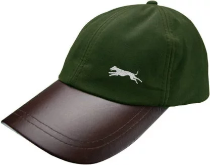 Whippet, Italian Greyhound, Lurcher Silhouette Clothing Gifts, Waxed Cotton Waterproof Baseball Cap. - Image 2