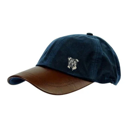 Staffy Staffordshire Bull Terrier Gifts, Waxed Cotton Leather Peak Baseball Cap. - Image 2