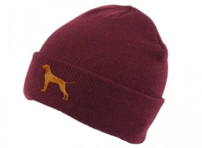 Hungarian Vizsla Owner Clothing Gifts. Soft Knit Warm Winter Beanie Ski Hat From The House Of Dog. - Image 2