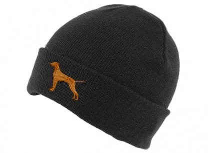 Hungarian Vizsla Owner Clothing Gifts. Soft Knit Warm Winter Beanie Ski Hat From The House Of Dog. - Image 3