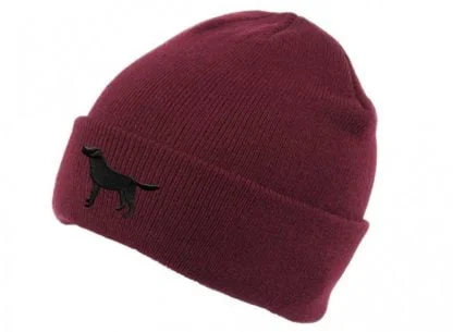 Black Labrador Gifts, Owner Gift Beanie Ski Hat Embroidered Labrador Design From The House Of Dog. - Image 2