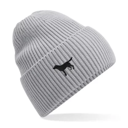 Black Labrador Owner Gift Clothing Gifts.  Oversized Cuffed Beanie Ski Hat From The House Of Dog. - Image 4