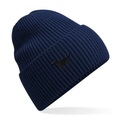 Black Labrador Owner Gift Clothing Gifts.  Oversized Cuffed Beanie Ski Hat From The House Of Dog. - Image 5