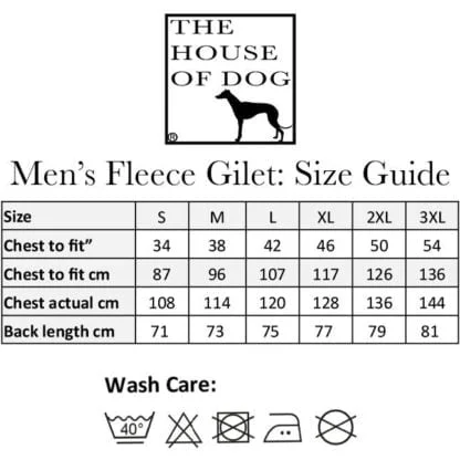 Fox Red Labrador Owner Clothing Gifts Embroidered Men's Fit Fleece Gilet. - Image 5