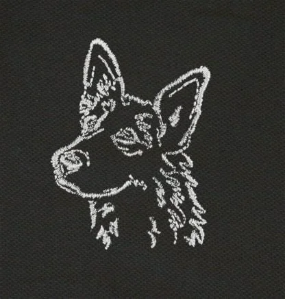 German Shepherd Dog Owner Logo Clothing Gift Embroidered Polo Shirt. - Image 3