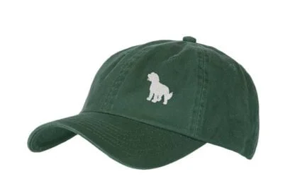 Cockapoo Silhouette Owner Clothing Gifts. 100% Washed Chino Cotton Embroidered 6 Panel Unstructured Baseball Cap Hat From The House Of Dog. - Image 3