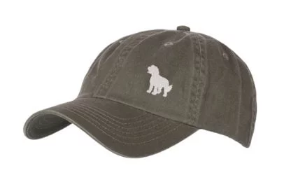 Cockapoo Silhouette Owner Clothing Gifts. 100% Washed Chino Cotton Embroidered 6 Panel Unstructured Baseball Cap Hat From The House Of Dog. - Image 5