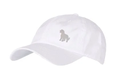 Cockapoo Silhouette Owner Clothing Gifts. 100% Washed Chino Cotton Embroidered 6 Panel Unstructured Baseball Cap Hat From The House Of Dog. - Image 6